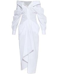 Givenchy - Vestido Camisero Largo De Popelina - Lyst