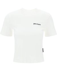 Palm Angels - "round Neck T -shirt Met Geborduurd - Lyst