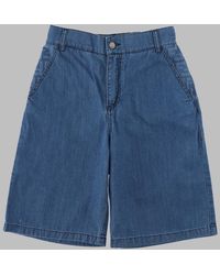 Fendi - Bermuda Denim Dark Blu - Lyst