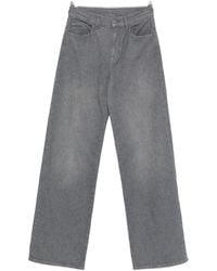 Emporio Armani - Medium Waist Denim Jeans - Lyst