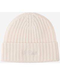 MC2 Saint Barth - Wool Blend Mütze mit Logo - Lyst