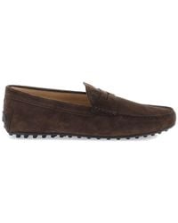Tod's - Mocassino in suede - Lyst