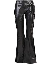 Tom Ford - Uitlopende Leer En Fluwelen Broek - Lyst