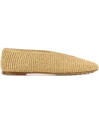 Bottega Veneta - Raffia Rosa Ballerinas - Lyst