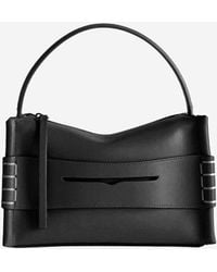 JW Anderson - Small Leather Loafer Bag With Logo - Lyst