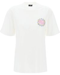Etro - Florale Pegasus bestickte T -Shirt - Lyst
