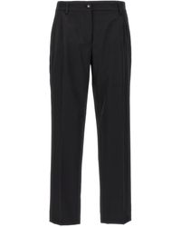 Dolce & Gabbana - Wollen Canvas Broek - Lyst