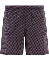 McQueen - Alexander Mc Queen Skull Dots Swim Shorts - Lyst
