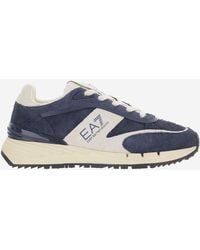 EA7 - Suede Sneakers Leather - Lyst