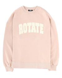 ROTATE BIRGER CHRISTENSEN - Logo Crew Neck Sweatshirt - Lyst