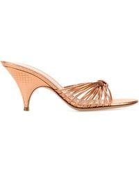 Gianvito Rossi - Leather Malã¨ Mules - Lyst