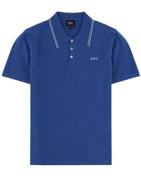 A.P.C. - Polo "Alex" Con Logo - Lyst