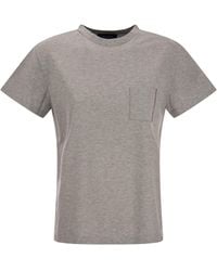 Fabiana Filippi - Organic Cotton Jersey T -shirt - Lyst