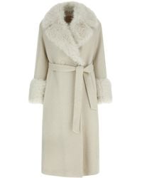 Twinset - Lamé Thread Coat - Lyst