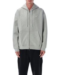Nike - Solo Swoosh Zip Fleece Hoodie - Lyst