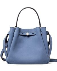 Tory Burch - Romy Nubuk-Beuteltasche - Lyst