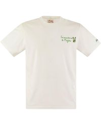 Mc2 Saint Barth - Portofino T Shirt With Chest Embroidery - Lyst