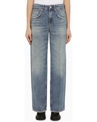 Department 5 - Straight Washed Effect Denim Jeans - Lyst