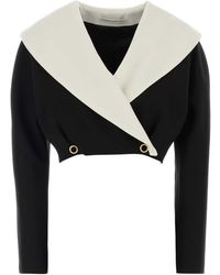 Alessandra Rich - Stretch Crepe Blazer - Lyst