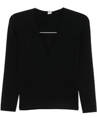 TOTEME - V-Necked Sweater - Lyst