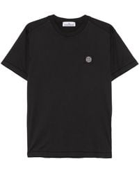 Stone Island - T -Shirts und Polos schwarz - Lyst