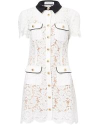 Self-Portrait - Self Portrait Embroidered Lace Dress - Lyst