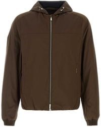 Moorer - Bomber Cappuccio - Lyst