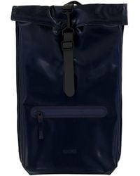 Rains - Rolltop Rucksack W3 Rucksack Regen synthetisch blau - Lyst