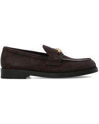 Jimmy Choo - Maddie Diamond Kaffee-Braune Loafer - Lyst