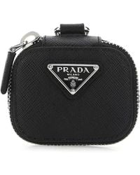 Prada - Leather Air Pods Case - Lyst
