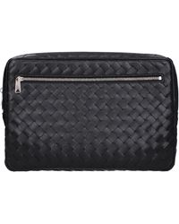 Bottega Veneta - Clutches Männer Leder schwarz - Lyst