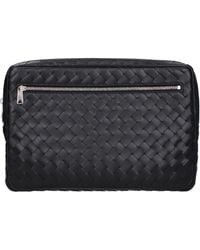Bottega Veneta - Pochette Uomo Pelle Nero - Lyst