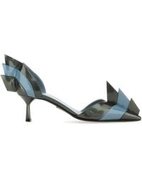 Prada - Two-Tone Leather Pumps - Lyst