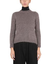 Raf Simons - Mohair Crewneck Sweater - Lyst