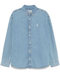 Carhartt - Long Sleeves "Lucas" Denim Shirt - Lyst