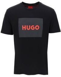 HUGO - Dulive T-shirt avec boîte de logo - Lyst