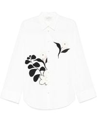 Forte Forte - Embroidered Cotton Shirt - Lyst