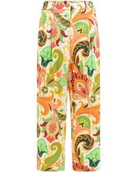 Etro - Broek Met Paisley-Print - Lyst