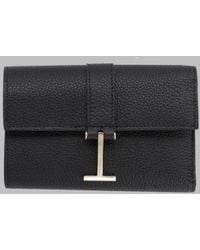 Tom Ford - Leather Wallet With Sleek Continental Profile - Lyst