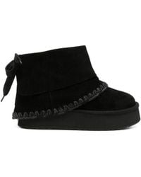 Mou - Platform Wool Boots - Lyst