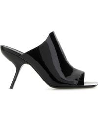 Ferragamo - Back Leather Slide Mules - Lyst