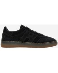 Hogan - Suede Rhinestone Low-Top Sneakers - Lyst