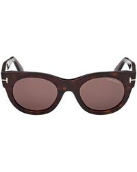 Tom Ford - Zonnebril Ft1315 52 E Marine Bruin/bruin Dames - Lyst