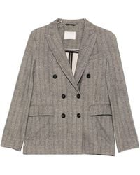 Circolo 1901 - Cotton Double-Breasted Jacket - Lyst