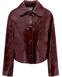 Self-Portrait - Self Portrait Leather Jacket - Lyst