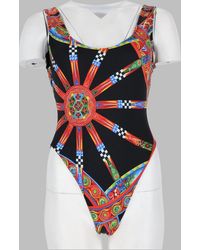 Dolce & Gabbana - Printed One-Piece Swimsuit - Lyst