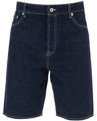 KENZO - Pantalones cortos de mezclilla himawara - Lyst