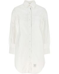 Thom Browne - Poplin -button -hemd Mit Rwb -armbinden - Lyst