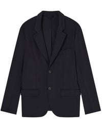 Emporio Armani - Nylon Single-Breasted Blazer - Lyst