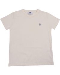 Golden Goose - Sneakers Star T Shirt Cotton Jersey With Metallic Print Heritage - Lyst